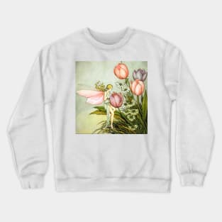 Tending the Tulips - Ida Rentoul Outhwaite Crewneck Sweatshirt